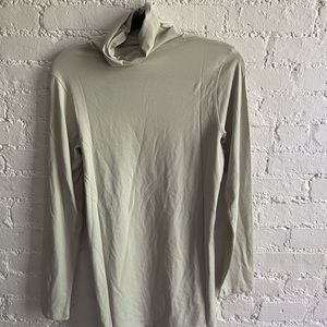 Universal Standard jersey turtleneck sz XS (10-12) grey NWT